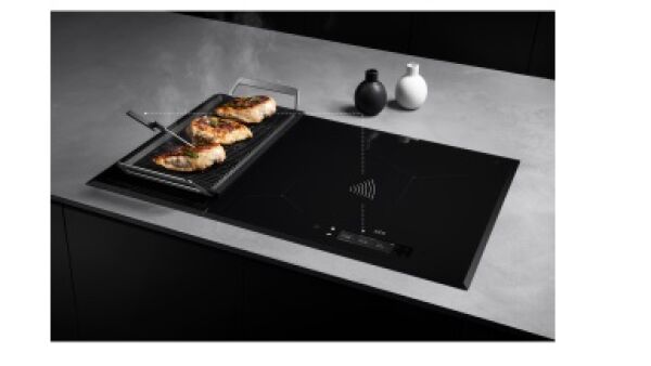 Inductiekookplaat met ‘s werelds eerste draad- en batterijloze kerntemperatuursensor