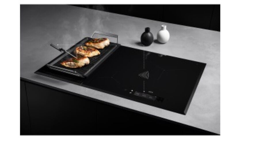 Inductiekookplaat met ‘s werelds eerste draad- en batterijloze kerntemperatuursensor