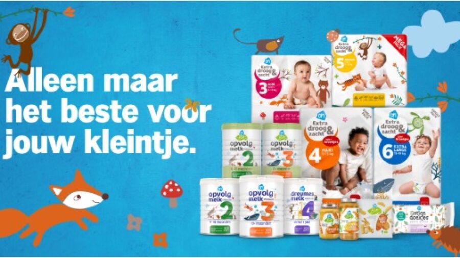Albert Heijn komt met verfrissend baby- en peuterassortiment