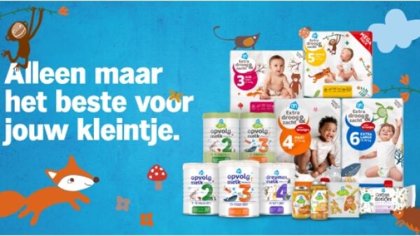 Albert Heijn komt met verfrissend baby- en peuterassortiment