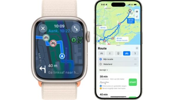 Apple Kaarten introduceert fietsroutes