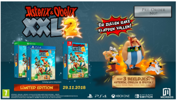 Striphelden Asterix en Obelix schitteren in de nieuwe game Asterix en Obelix XXL 2