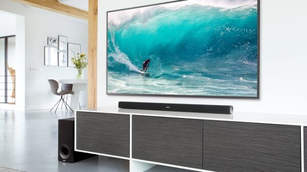 Dunne soundbar DHT-S316 met draadloze subwoofer