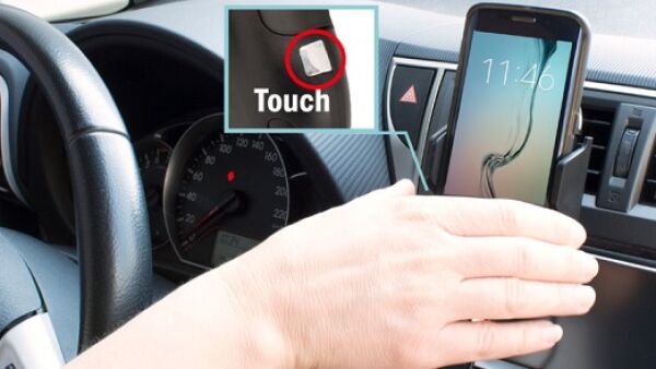 Innovatieve smartphonehouder voor in de auto!