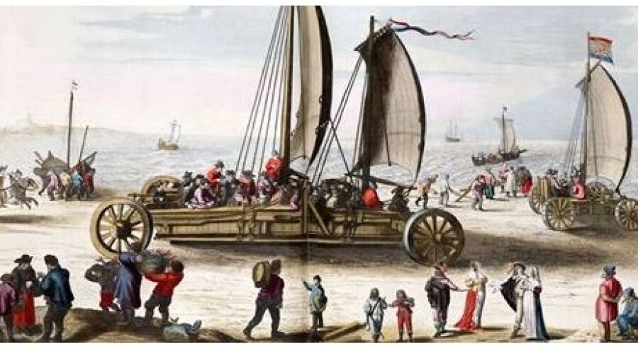 Historisch Feest aan Zee met Zeilwagen