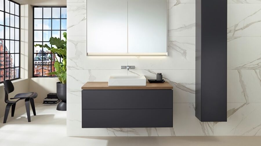 Harmonieus combineren met de nieuwe Geberit ONE wastafelcomponenten