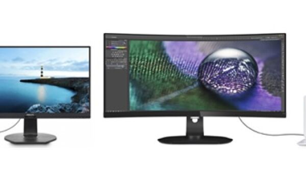 Philips monitors centraal in huidige digitale werkomgeving dankzij USB-C docking