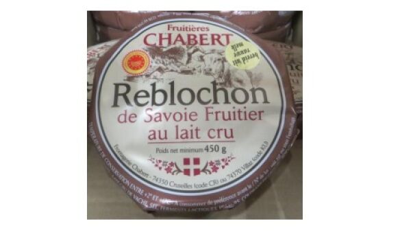 Veiligheidswaarschuwing Reblochon Camembert 450 gram