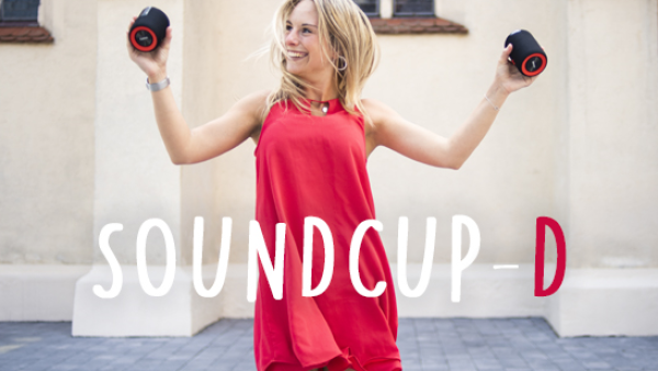 Geniet van een waterdichte stereo ervaring met de Soundcup-D