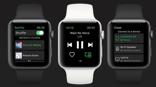 Spotify introduceert app voor Apple Watch