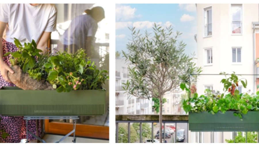 Kant-en-klaar kruidentuintje voor op balkon