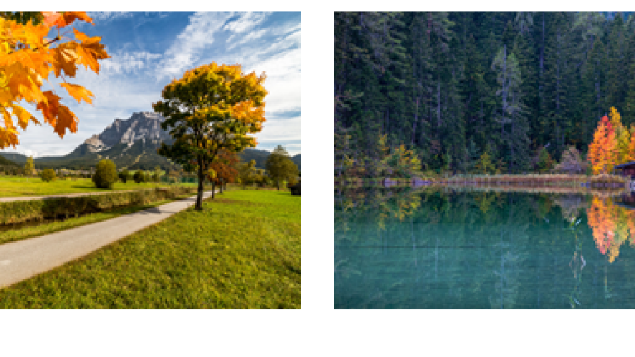 7 herfstwandelingen aan de zonzijde van de Zugspitze