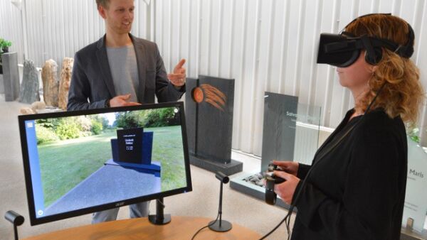 Ontwerp grafsteen in Virtual Reality te bewonderen