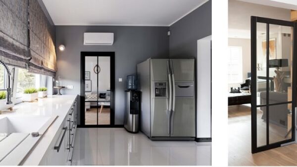 Deze industriële zwarte binnendeuren zijn helemaal hip!