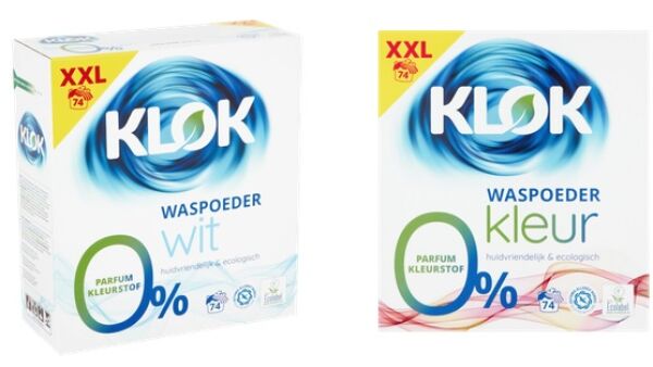 Klok XXL meer wassen, minder verpakking