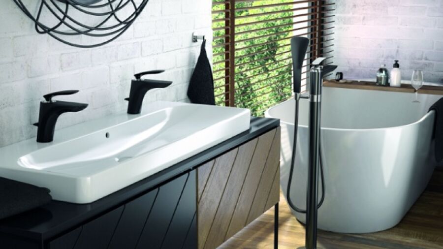Klujdi Black Beauty in mat zwart – Blikvanger in badkamer