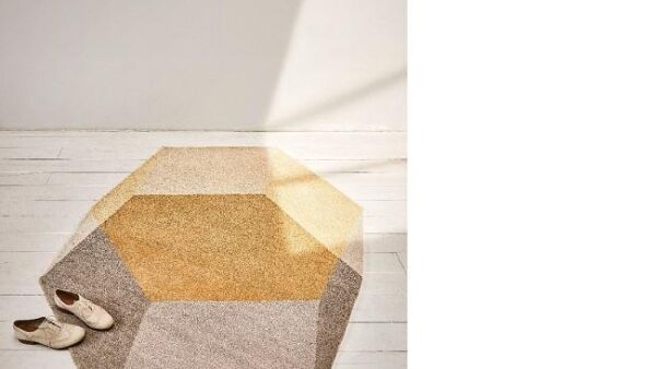 Uniek driedimensionaal kleed en design kussen