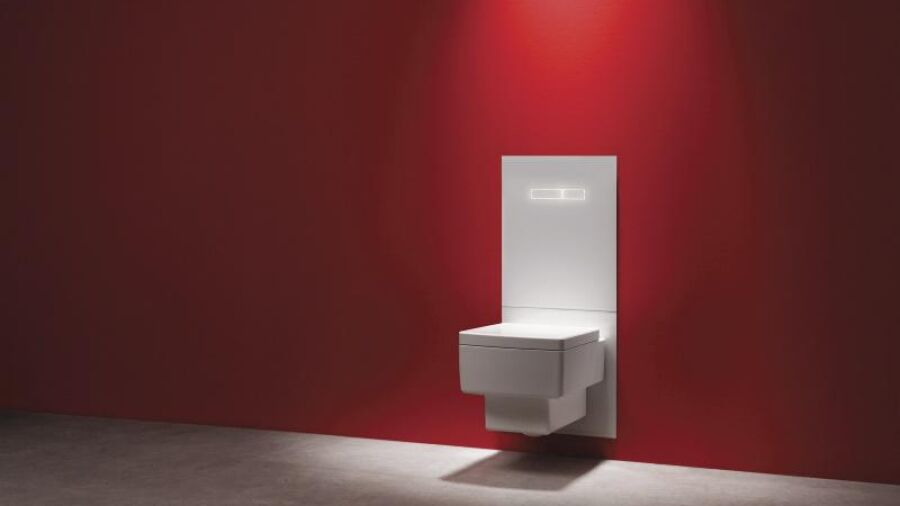 Waterbesparend toilet met optische spoelbediening, hoogteverstelling en luchtreiniging