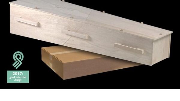 Grafkist in een doos