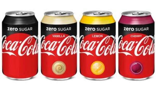 Twee nieuwe smaken voor Coca-Cola zero sugar: lemon en vanilla