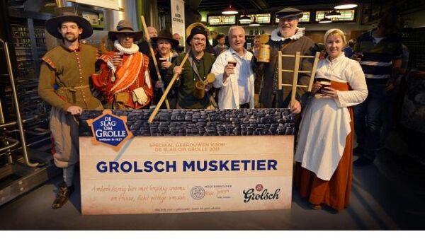 Nieuw speciaalbier Grolsch Musketier exclusief verkrijgbaar bij Slag om Grolle 2017