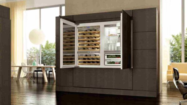 Flexibele combinatie van koelkast en wijnkoeler
