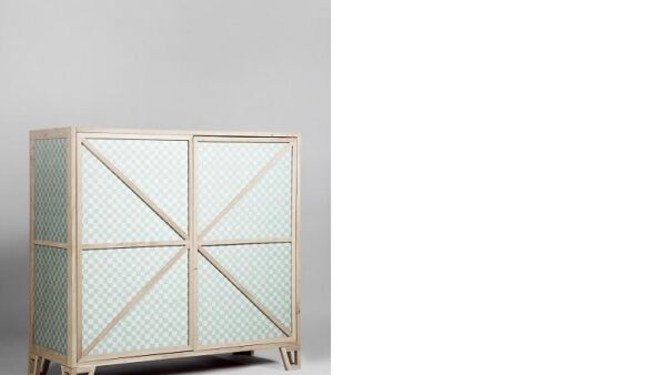 Kast van jacquard geweven stof