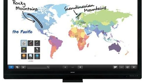 Meerdere gebruikers delen content op í©í©n display dankzij draadloze module