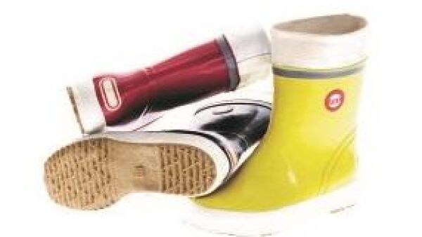 Hippe regenlaars voor festivals of boswandeling