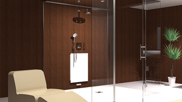 Stomen in de douche: esthetische oplossing met de Cleopatra BackWall