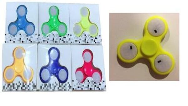 Belangrijke veiligheidswaarschuwing Spinner met licht Toys Amsterdam
