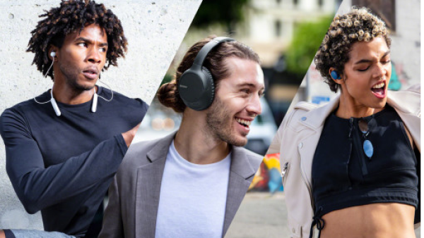 Sony introduceert drie nieuwe draadloze headphones