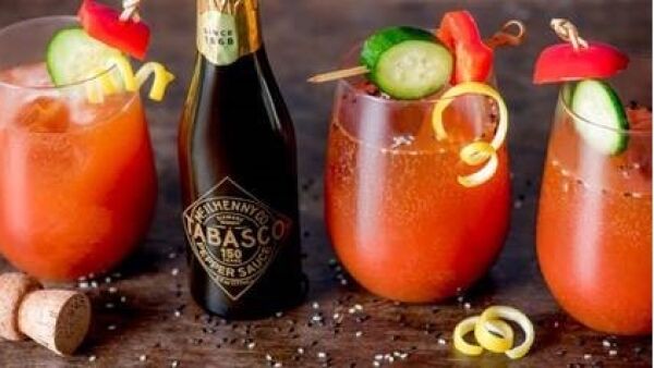 Uniek: Tabasco pepersaus op basis van mousserende wijn