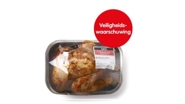 Waarschuwing EMTÉ hele gegrilde kip