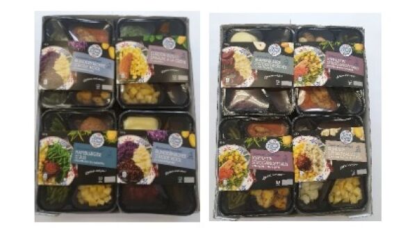 Veiligheidswaarschuwing 3-vaks Hollandse kant- en klaarmaaltijden ALDI