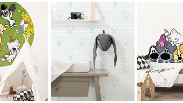Babybehang en muurstickers van Woezel & Pip
