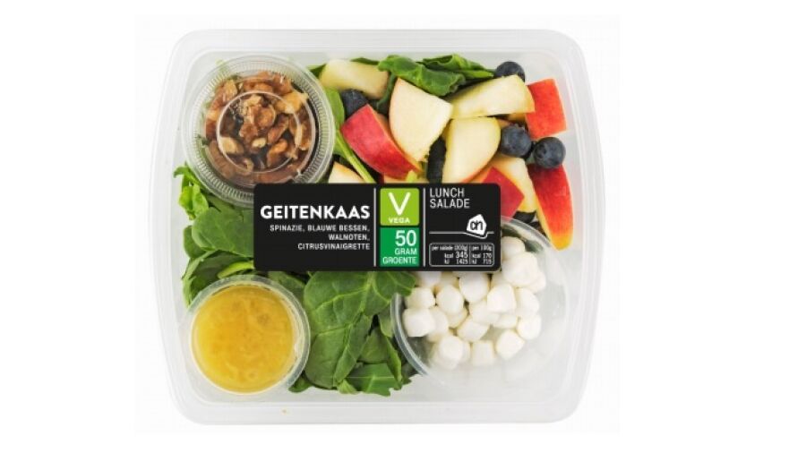 Veiligheidswaarschuwing AH Lunchsalade geitenkaas met spinazie