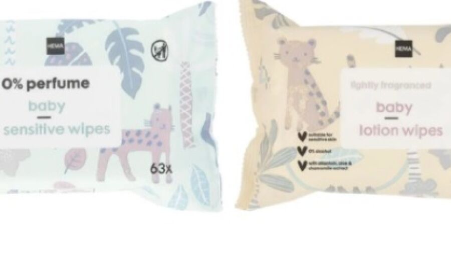 Productwaarschuwing HEMA Babydoekjes sensitive & baby lotiondoekjes