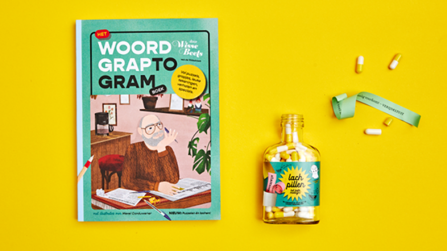 Puzzel en lach jezelf fit met het Woordgraptogramboek