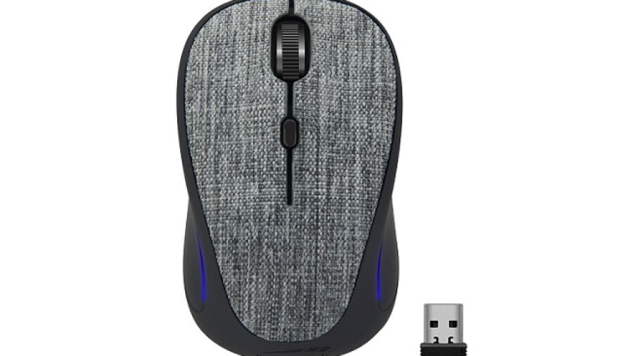 Nieuwe stille muis bekleed met textiel