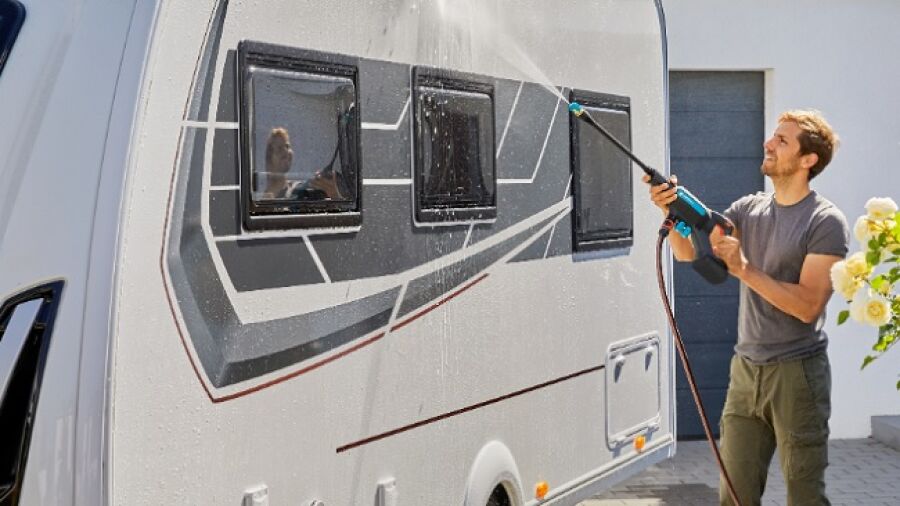 Snel schoon met mobiele drukreiniger