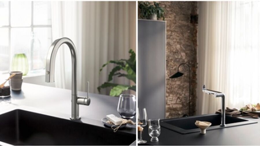 hansgrohe lanceert innovatieve keukenkraan met filtersysteem