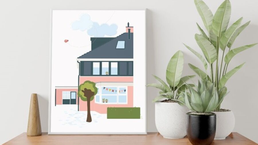 Studio URF&OGEL verrast met speelse huis- en familieportretten