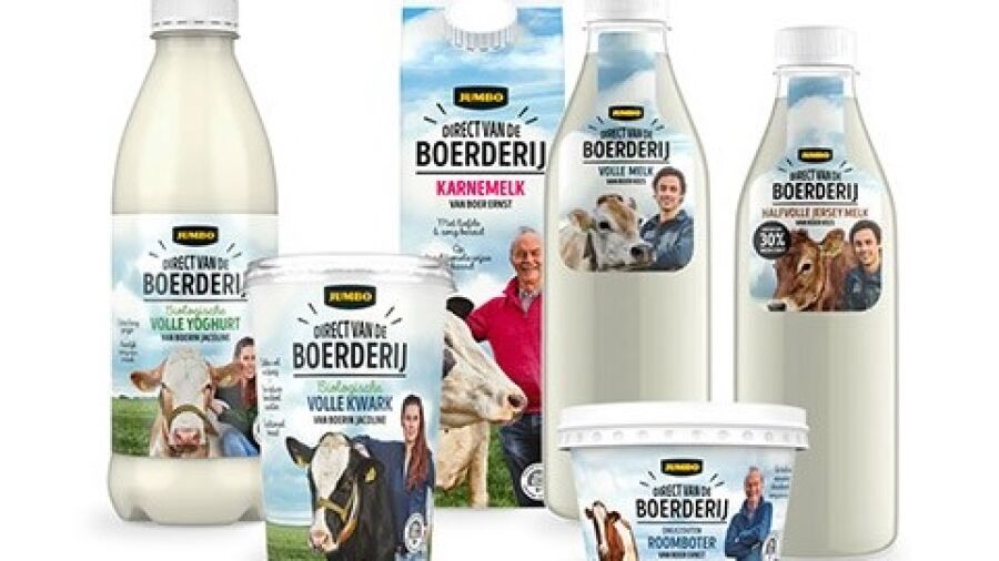 Nieuwe zuivellijn Jumbo ‘Direct van de Boerderij’