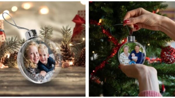 Je eigen favoriete foto op een KERSTBAL