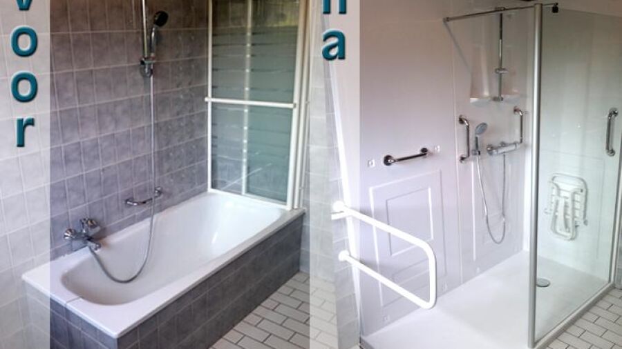 Van bad naar douche in 1 dag!