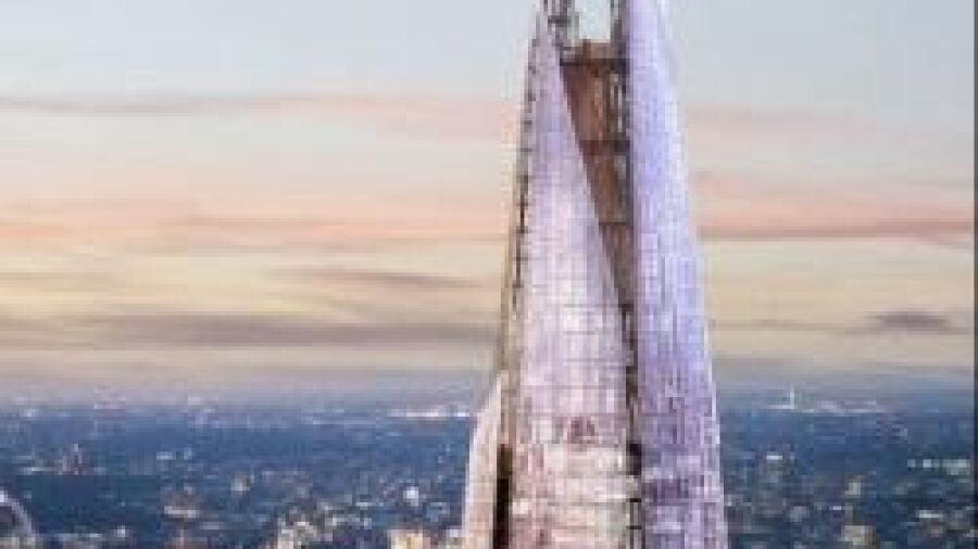 Glazen gebouw in Londen krijgt overheaddeuren op 150 m hoogte
