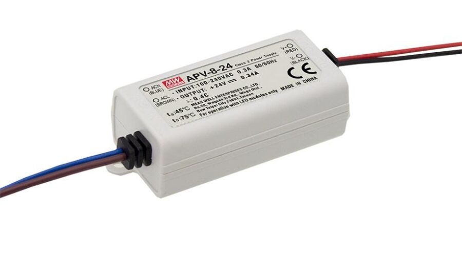 Mean Well breidt uit met zuinigste 8 watt led voeding