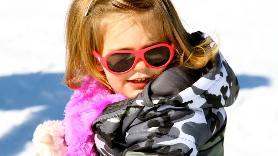 Baby en kind hip op de piste