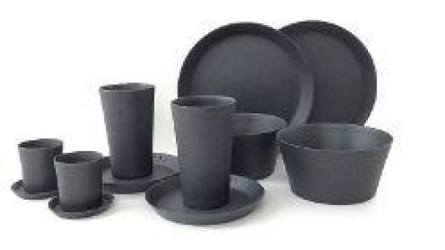 Eco-chic bamboeservies van 8 Pandas